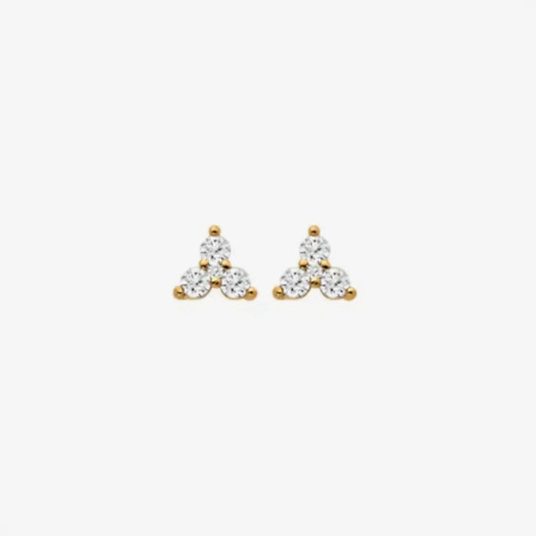 HD X JJ White Topaz Stud Earrings Hot Diamonds