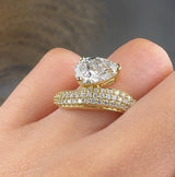 "Hanover" 1.85 Carat Pear Cut Shoulder Lab Grown Diamond Engagement Ring HLR506