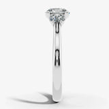 "Harper" Three Stone Round Brilliant Cut Diamond Trilogy Engagement Ring 3SRB51 HEERA DIAMONDS