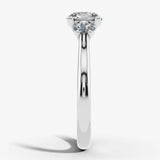 "Harper" Three Stone Round Brilliant Cut Diamond Trilogy Engagement Ring 3SRB51 HEERA DIAMONDS