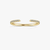 "Harra" Open Design 0.50ct Diamond Half Eternity Ring ET8