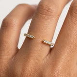 "Harra" Open Design 0.50ct Diamond Half Eternity Ring ET8