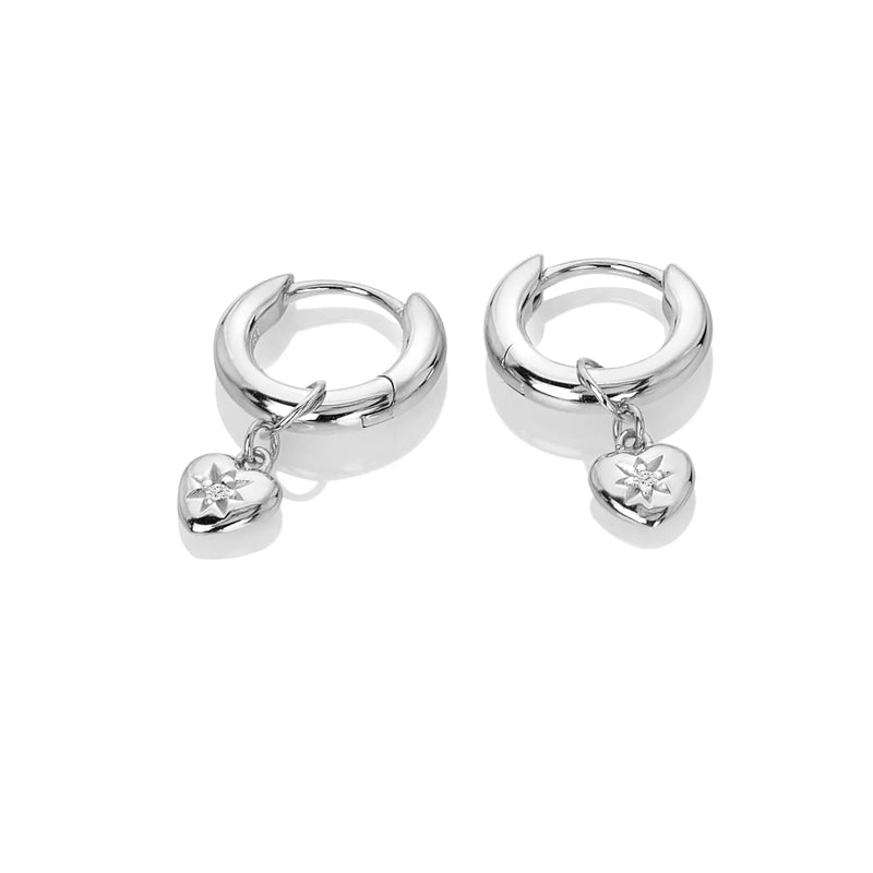 Heart Earrings Hot Diamonds