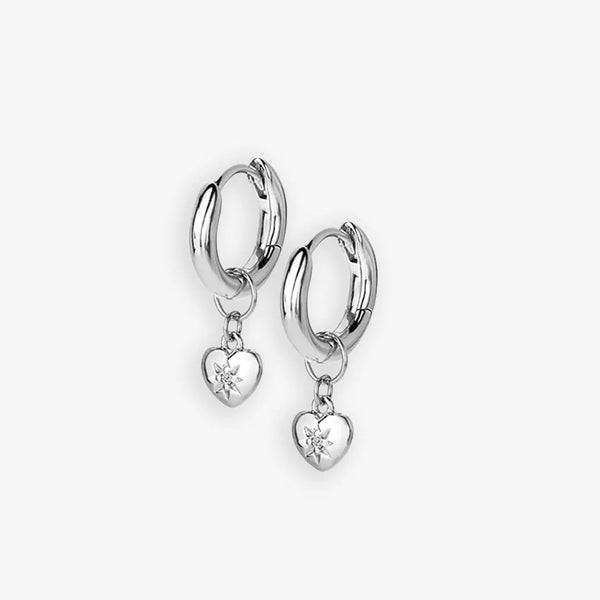 Heart Earrings Hot Diamonds