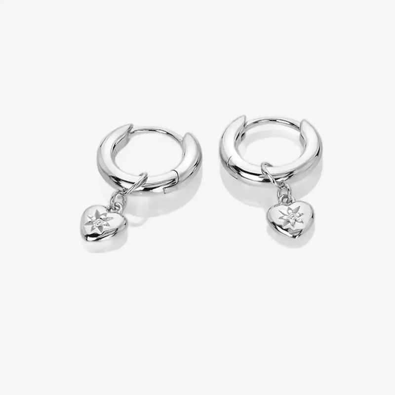 Heart Earrings Hot Diamonds