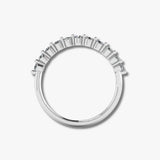 "Helene" Bubble Wave Shaped Round Brilliant 0.50ct Diamonds Eternity Ring ET50