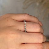 "Helene" Bubble Wave Shaped Round Brilliant Diamonds Eternity Ring ET50 - HEERA DIAMONDS