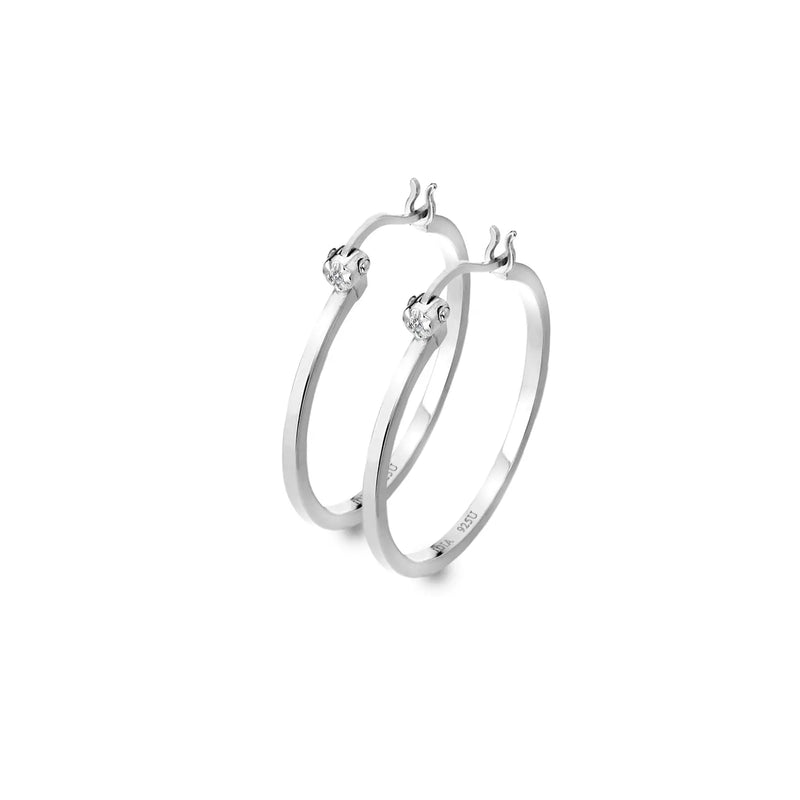 Hoop Earrings Hot Diamonds