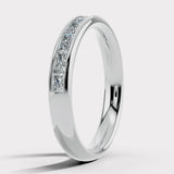 Horizontal Baguette Diamond Channel Set Eternity Band Wedding Ring CHBG