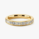 Horizontal Baguette Diamond Channel Set Eternity Band Wedding Ring CHBG