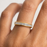 Horizontal Baguette Diamond Channel Set Eternity Band Wedding Ring CHBG