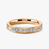 Horizontal Baguette Diamond Channel Set Eternity Band Wedding Ring CHBG