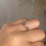 "Yara" V Shape Eternity Ring Emerald Cut Diamond ET36 - HEERA DIAMONDS