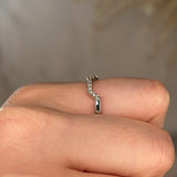 "Lil" Dainty Pavé Square Shaped Diamond Eternity Ring E53 - HEERA DIAMONDS