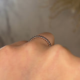 "Zev" Minimalist Beads Contemporary Eternity Ring ET79 - HEERA DIAMONDS