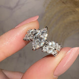 "Nevena" Marquise Cut Leaf Foliage Cut Diamond Engagement Ring - HEERA DIAMONDS