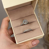 "Veronica" 1.75 Carat Oval Cut Diamond Matching Bridal Set Eternity Engagement Ring - HEERA DIAMONDS