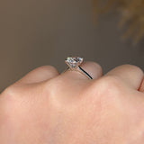 "Quinn" Solitaire Round Brilliant Cut Diamond Engagement Ring SSRB29 - HEERA DIAMONDS