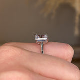 "Zola" Solitaire Emerald Cut Diamond Engagement Ring SSEC08 - HEERA DIAMONDS