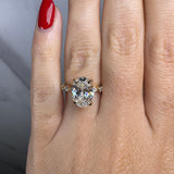 "Bree" Oval Cut 5 Carat Diamond Shoulder Engagement Ring