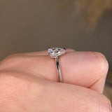"Astrid" Solitaire Pear Cut Diamond Engagement Ring SSPS08 - HEERA DIAMONDS