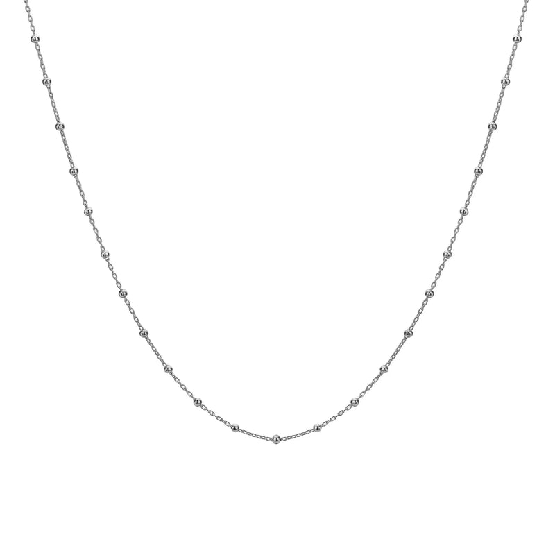 Intermittent Bead Cable Chain Choker Hot Diamonds