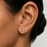 "Ira" Drop Diamond Earrings