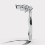"Irena" Petal 1.00ct Diamond U Shaped Eternity Ring ET13