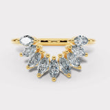 "Irena" Petal 1.00ct Diamond U Shaped Eternity Ring ET13