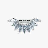 "Irena" Petal 1.00ct Diamond U Shaped Eternity Ring ET13