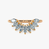"Irena" Petal 1.00ct Diamond U Shaped Eternity Ring ET13