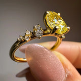 "Ivory" 1.04 Carat Oval Cut Lab Grown Diamond Shoulder Engagement Ring DS0008 HEERA DIAMONDS