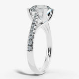 "Jasiri" Round Brilliant Cut Diamond Micro Set Diamond Engagement Ring DSRB95 HEERA DIAMONDS