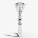 "Jasiri" Round Brilliant Cut Diamond Micro Set Diamond Engagement Ring DSRB95 HEERA DIAMONDS