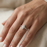 "Jasmine" Marquise Cut 1 Carat Diamond Shoulder Platinum Engagement Ring DSMC05