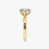 "Juni" Toi Et Moi 1.2 Carat Pear Cut Diamond Paired with 2 Carat Cushion Cut Gem Ring