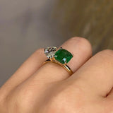 Juni 1.2 Carat Pear Shape Diamond with Emerald - HEERA DIAMONDS