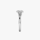 "Juniper" Oval Cut 1.5 Carat Diamond Shoulder Platinum Engagement Ring DSOC08