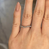 "Kai" Dainty Marquise Leaf Diamonds on Wave Shaped Eternity Ring ET7 - HEERA DIAMONDS