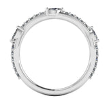 "Kai" Dainty Marquise Leaf Diamonds on Wave Shaped Eternity Ring ET7 - HEERA DIAMONDS