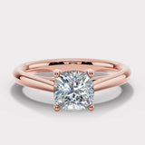"Kindrea" 1 Carat Solitaire Cushion Cut Diamond Engagement Ring SSCC07