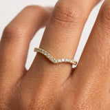 "Kira" Pave U Shape Eternity 0.30ct Diamond Ring ET25