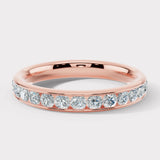 Lab Diamond Channel Set Eternity Band Wedding Ring CRB