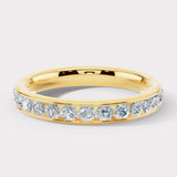 Lab Diamond Channel Set Eternity Band Wedding Ring CRB