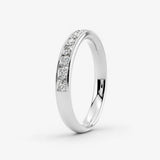 Lab Diamond Channel Set Eternity Band Wedding Ring CRB