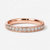 Lab Diamond Channel Set Eternity Band Wedding Ring CRB