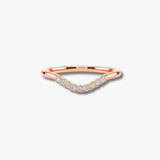"Lacey" Micro Set 0.10ct Diamond Subtly Shaped Eternity Ring ET51