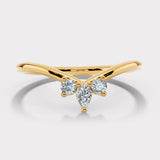 "Leith" Dainty Floral 0.20ct Diamond Shaped Eternity Band ET48
