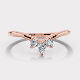 "Leith" Dainty Floral 0.20ct Diamond Shaped Eternity Band ET48