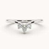 "Leith" Dainty Floral 0.20ct Diamond Shaped Eternity Ring ET48
